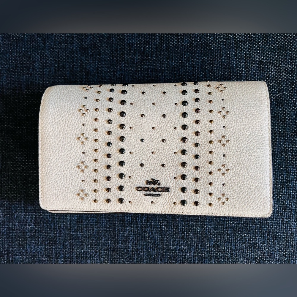 Coach White Crossbody Bag with Black Accents - Picture 2 of 5